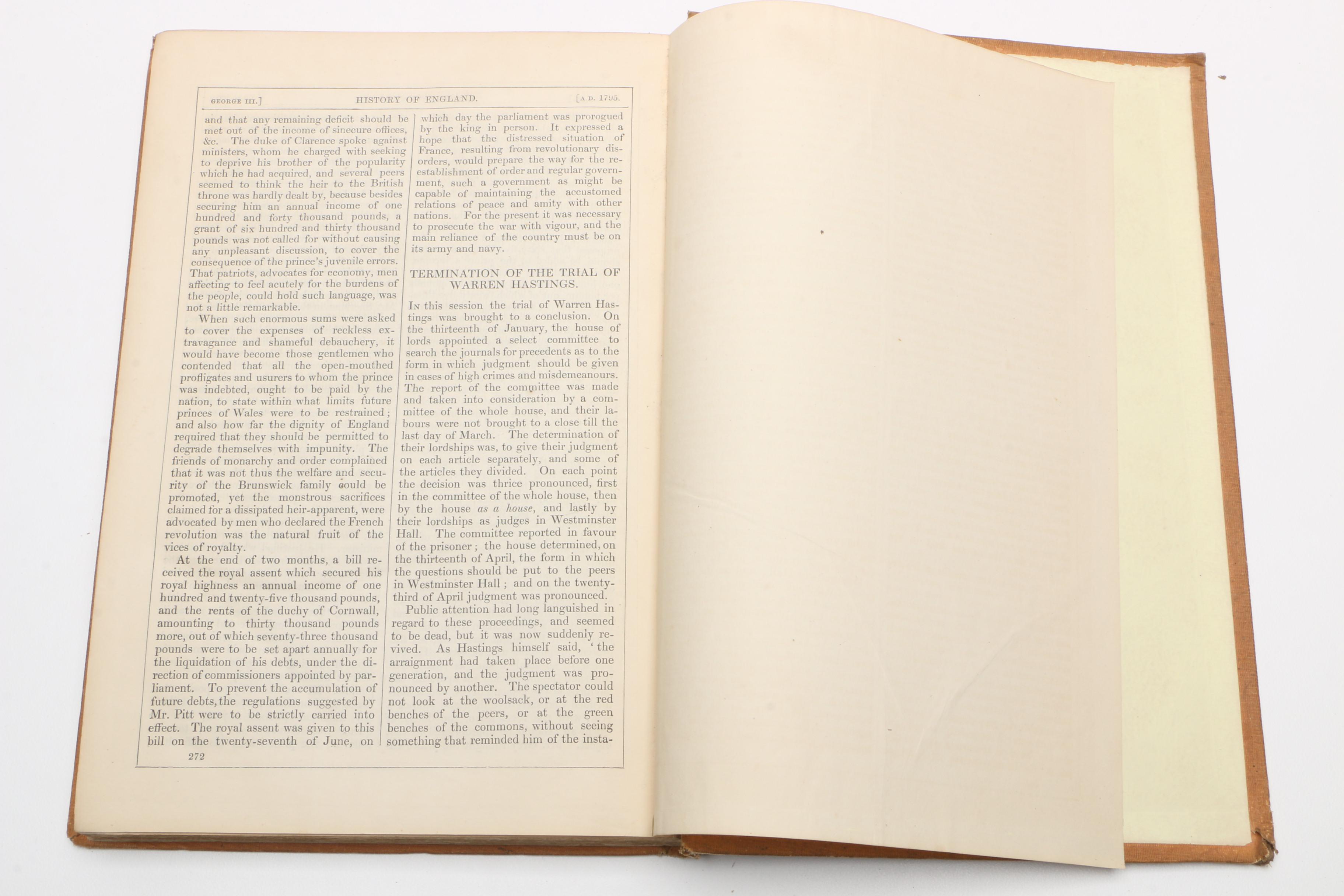 1850s "The History of England From the Reign of George III" Volumes