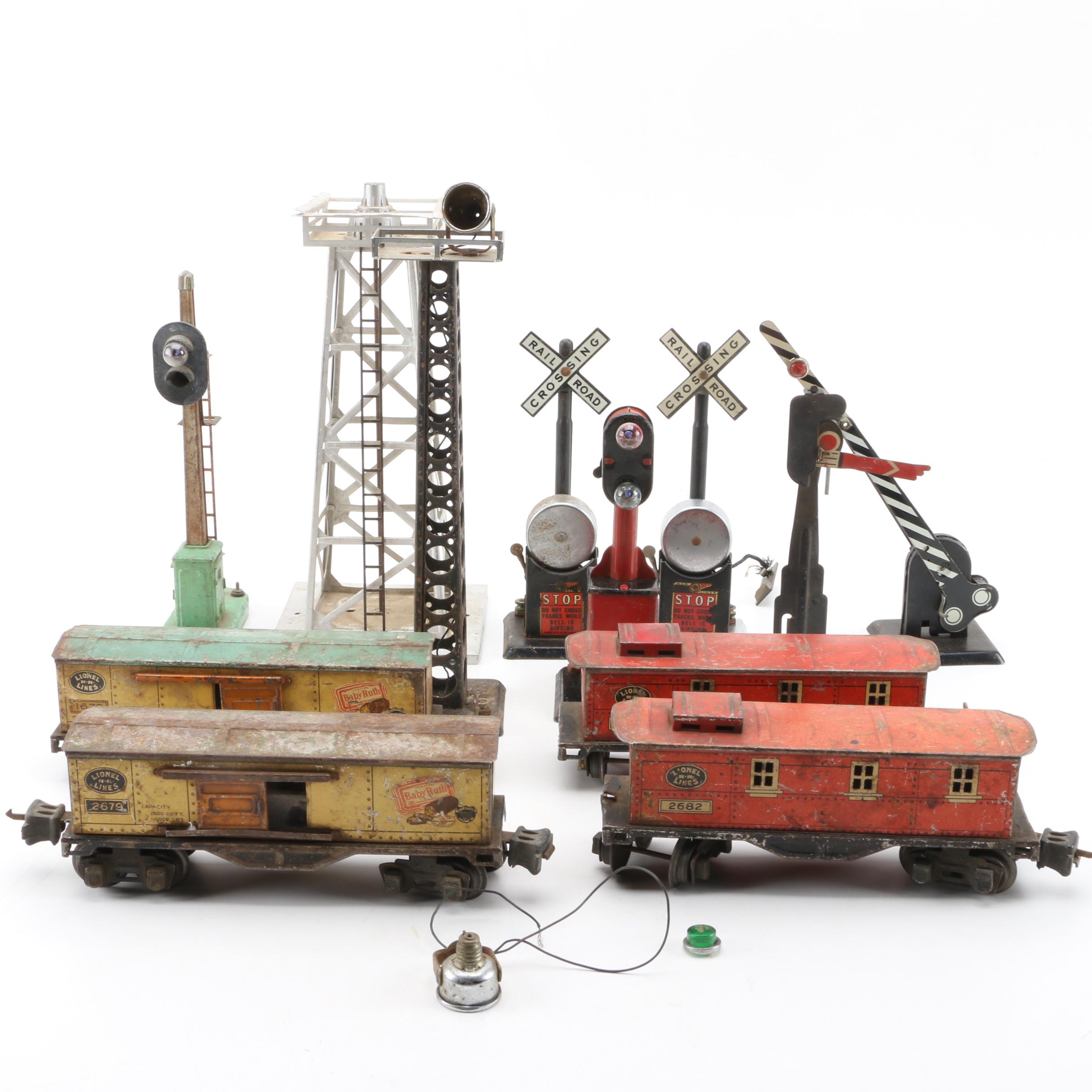 Pre-War Lionel Tinplate Trains with Post-War Accessories