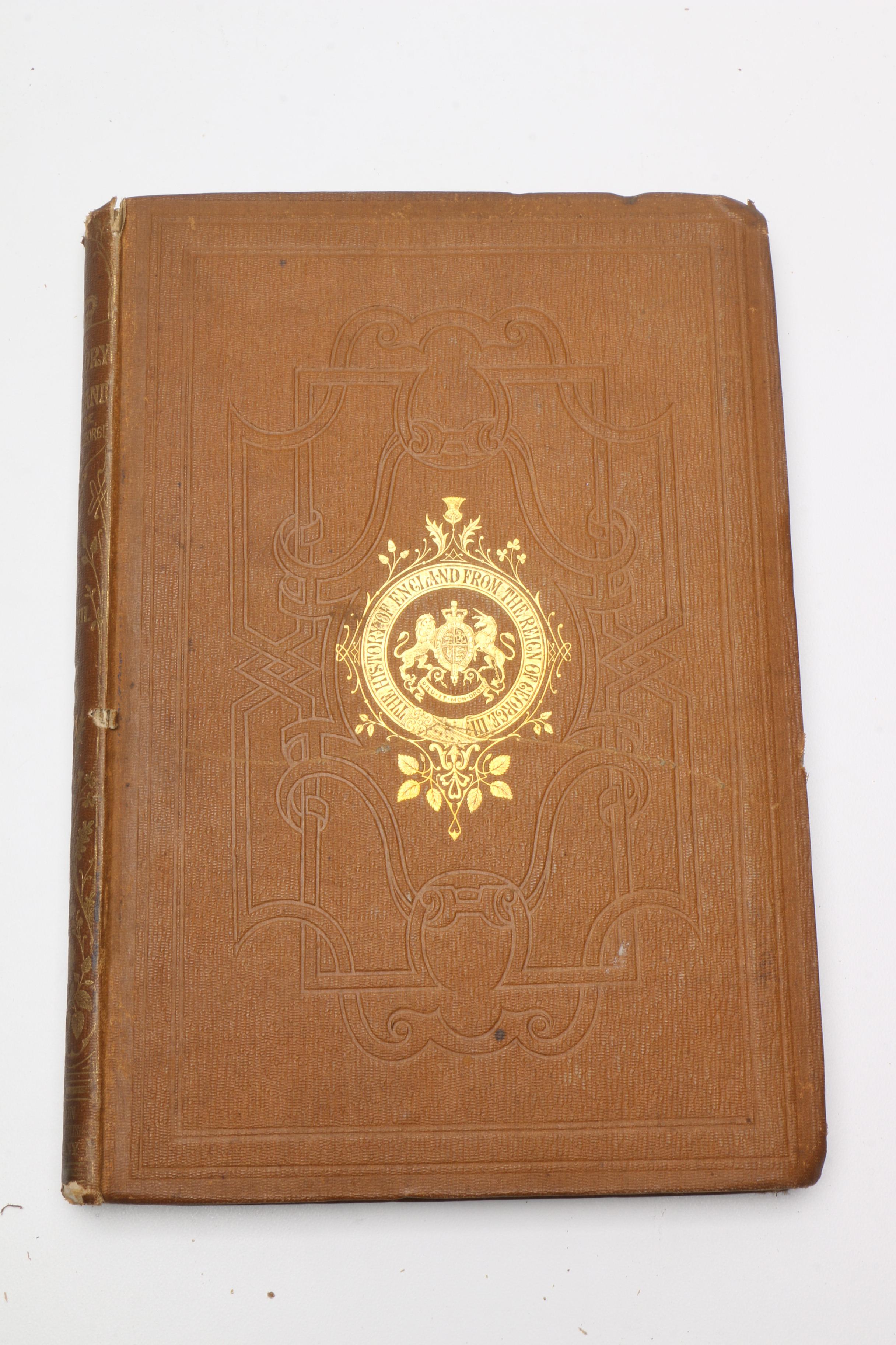 1850s "The History of England From the Reign of George III" Volumes