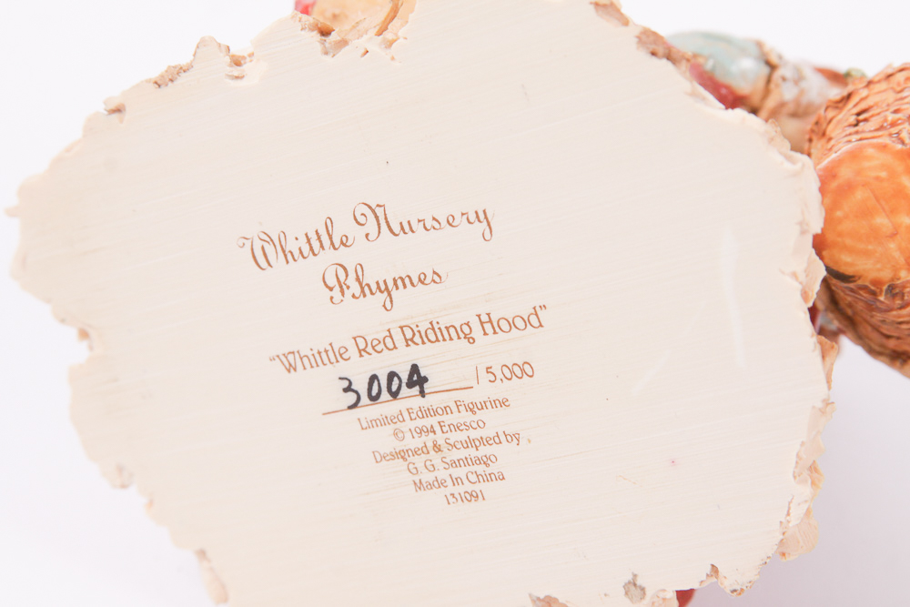 Limited Edition Enesco "Whittle Nursery Rhymes" Figurines by G.G. Santiago