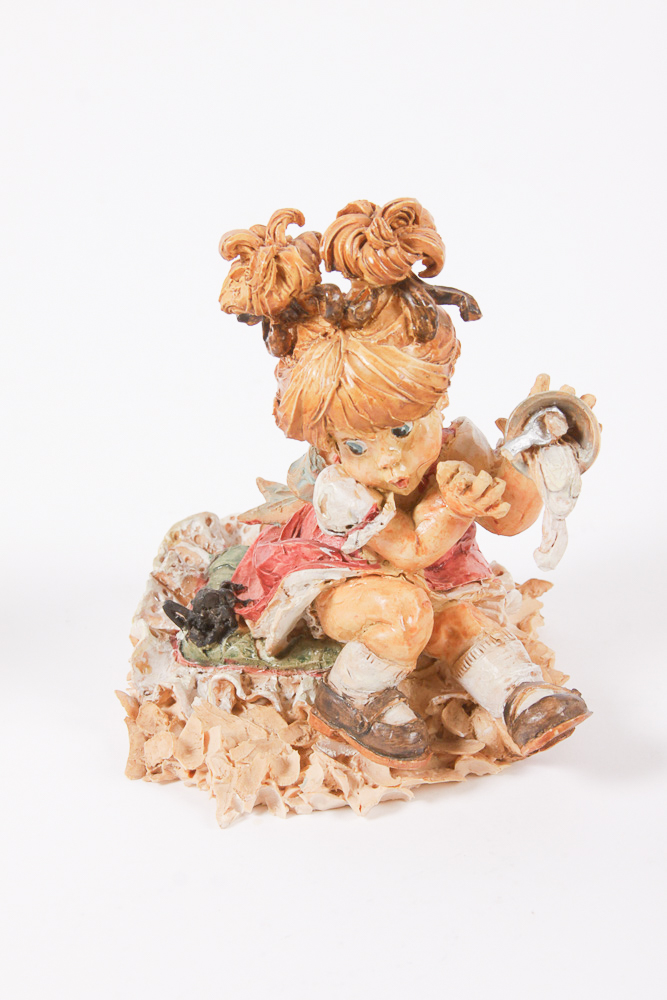 Limited Edition Enesco "Whittle Nursery Rhymes" Figurines by G.G. Santiago