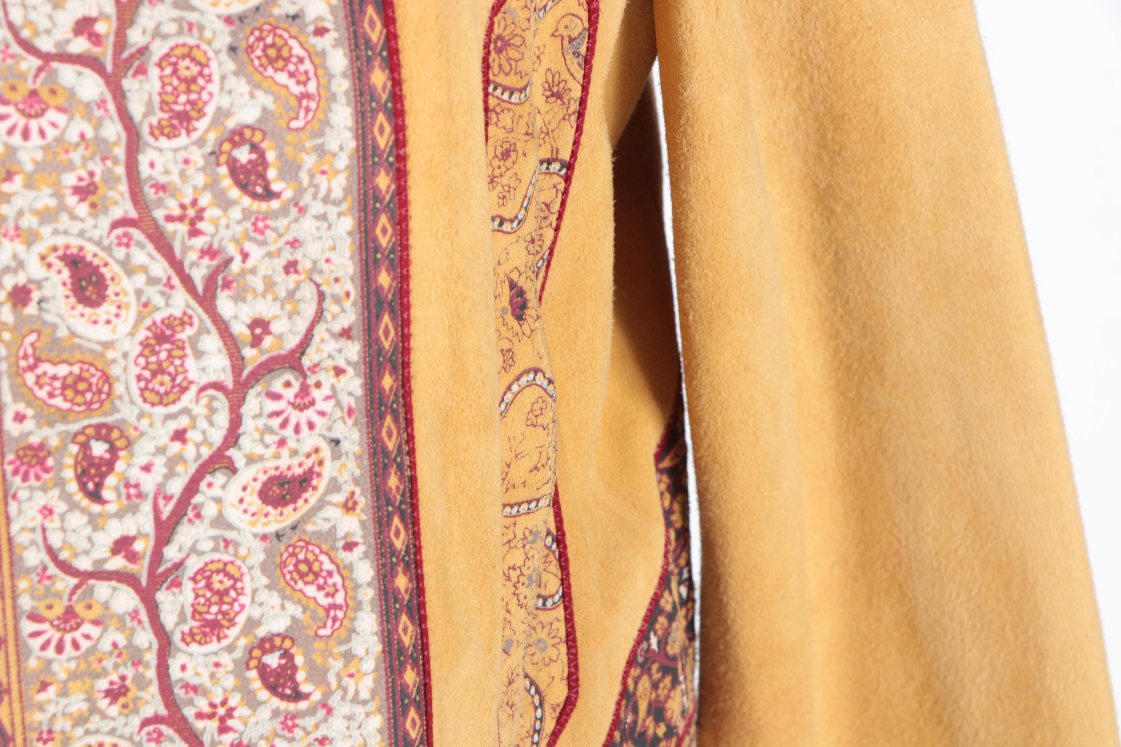 Circa 1980s Roberto Cavalli Printed Leather Jacket