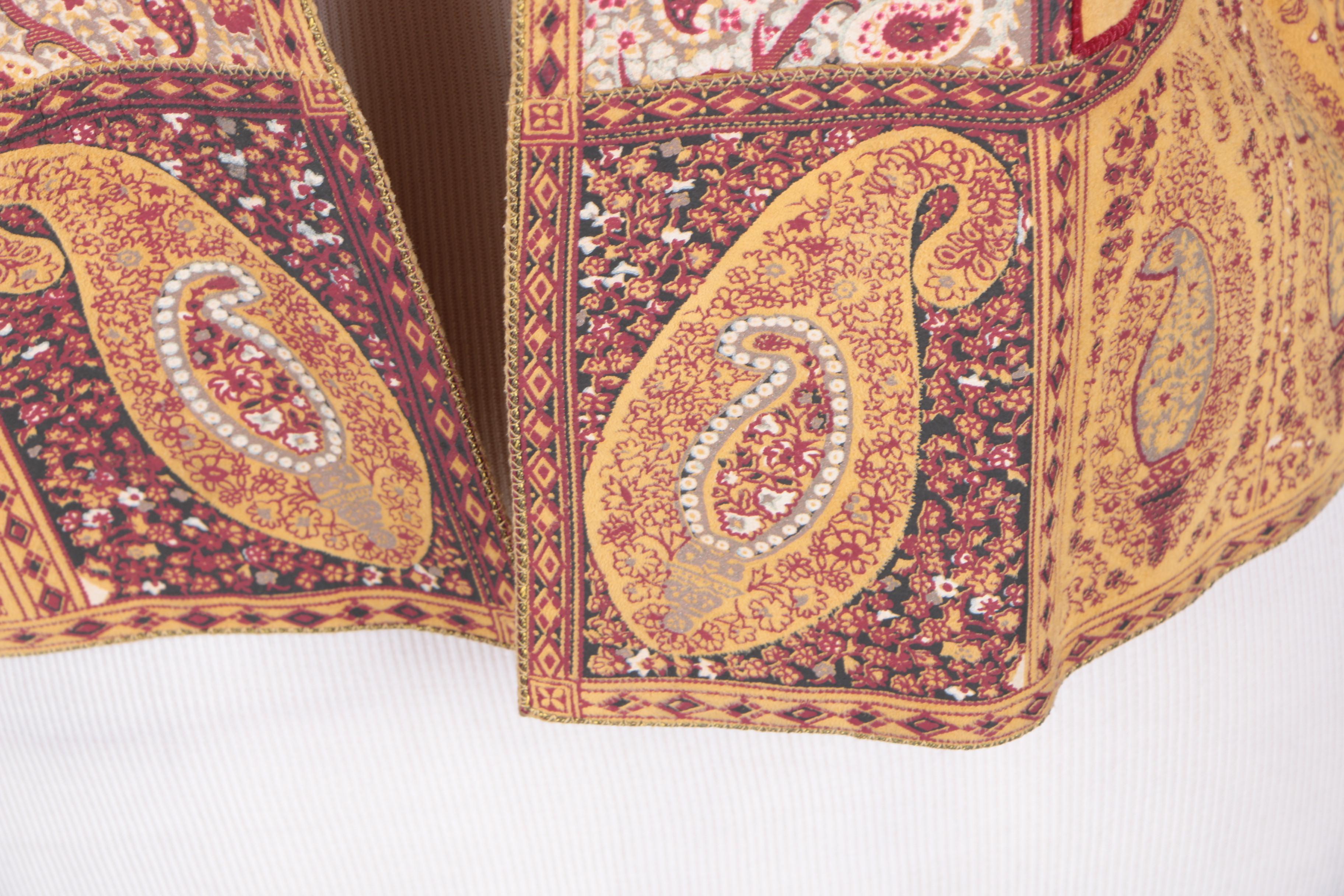 Circa 1980s Roberto Cavalli Printed Leather Jacket