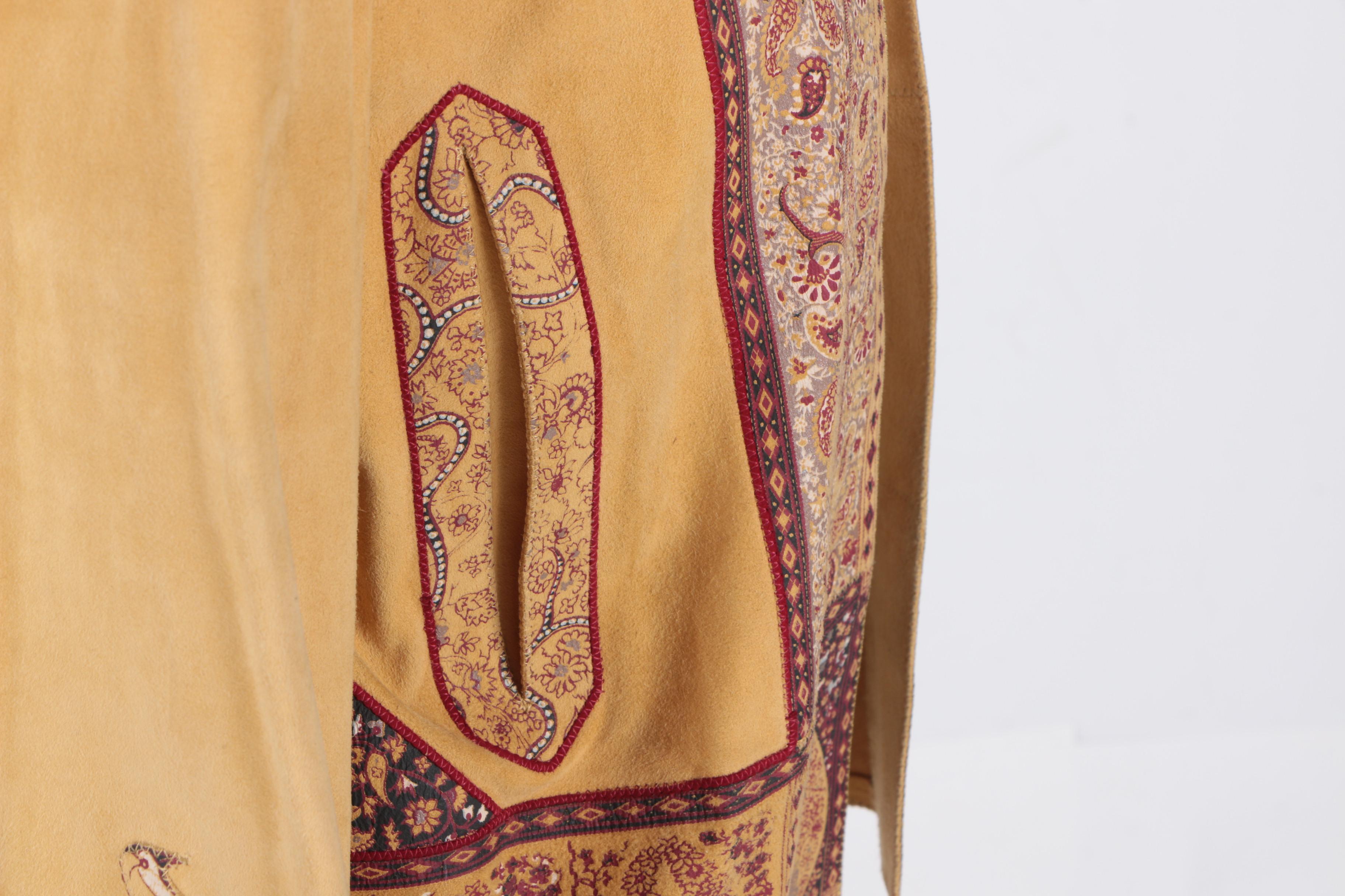 Circa 1980s Roberto Cavalli Printed Leather Jacket