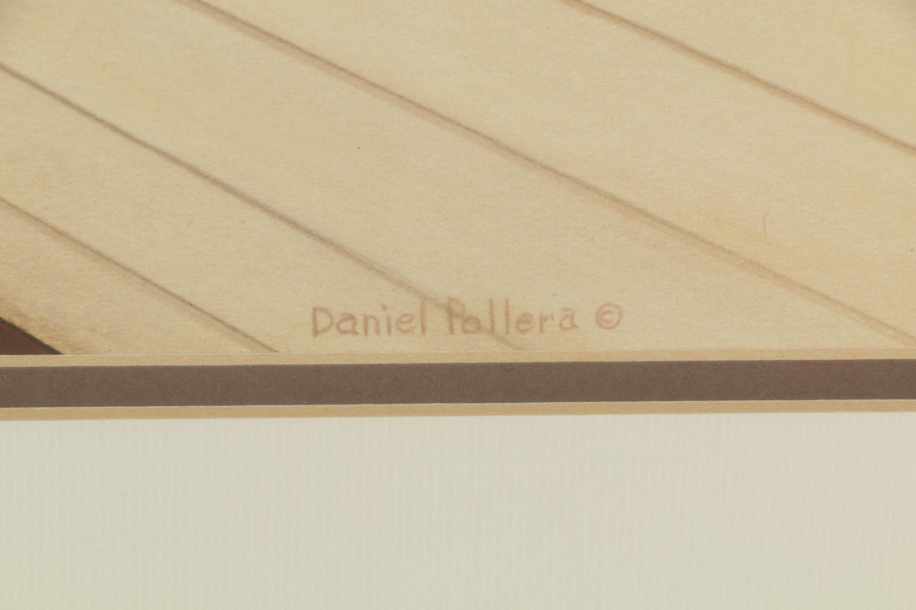 Offset Lithograph After Daniel Pollera's Painting "Late Day Rocker"