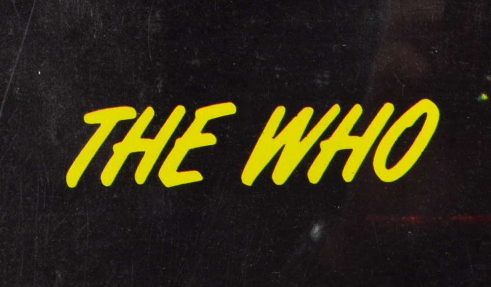 Vintage Offset Lithograph Poster of The Who