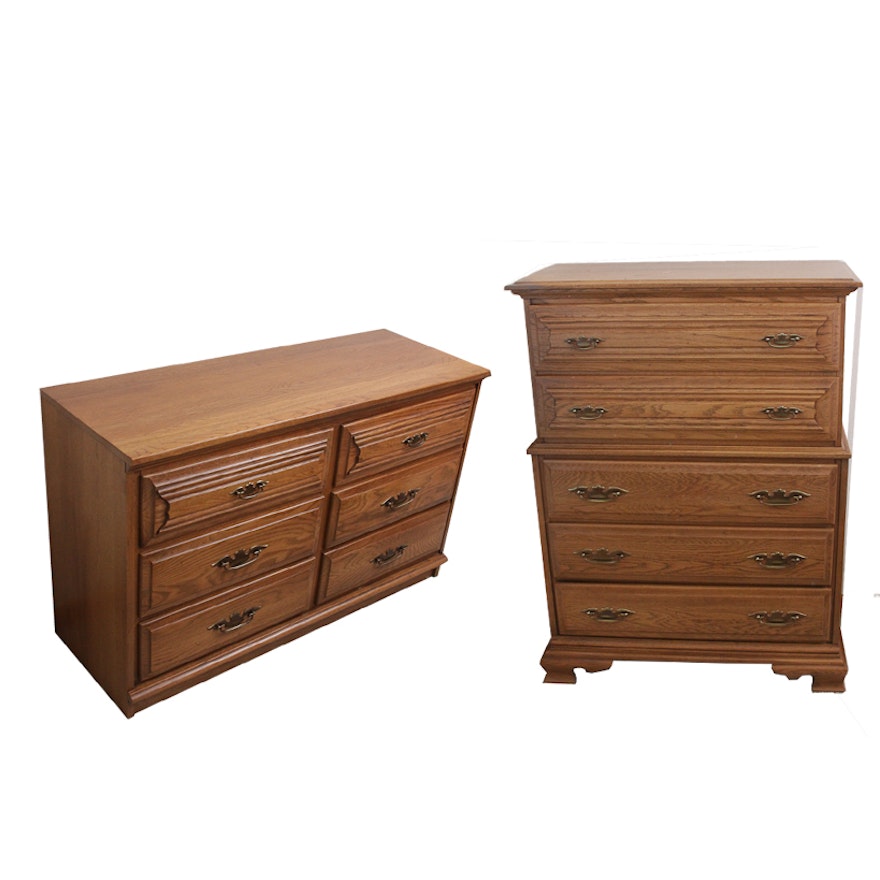 "Charter Oak" Chest on Chest and Dresser by Young-Hinkle