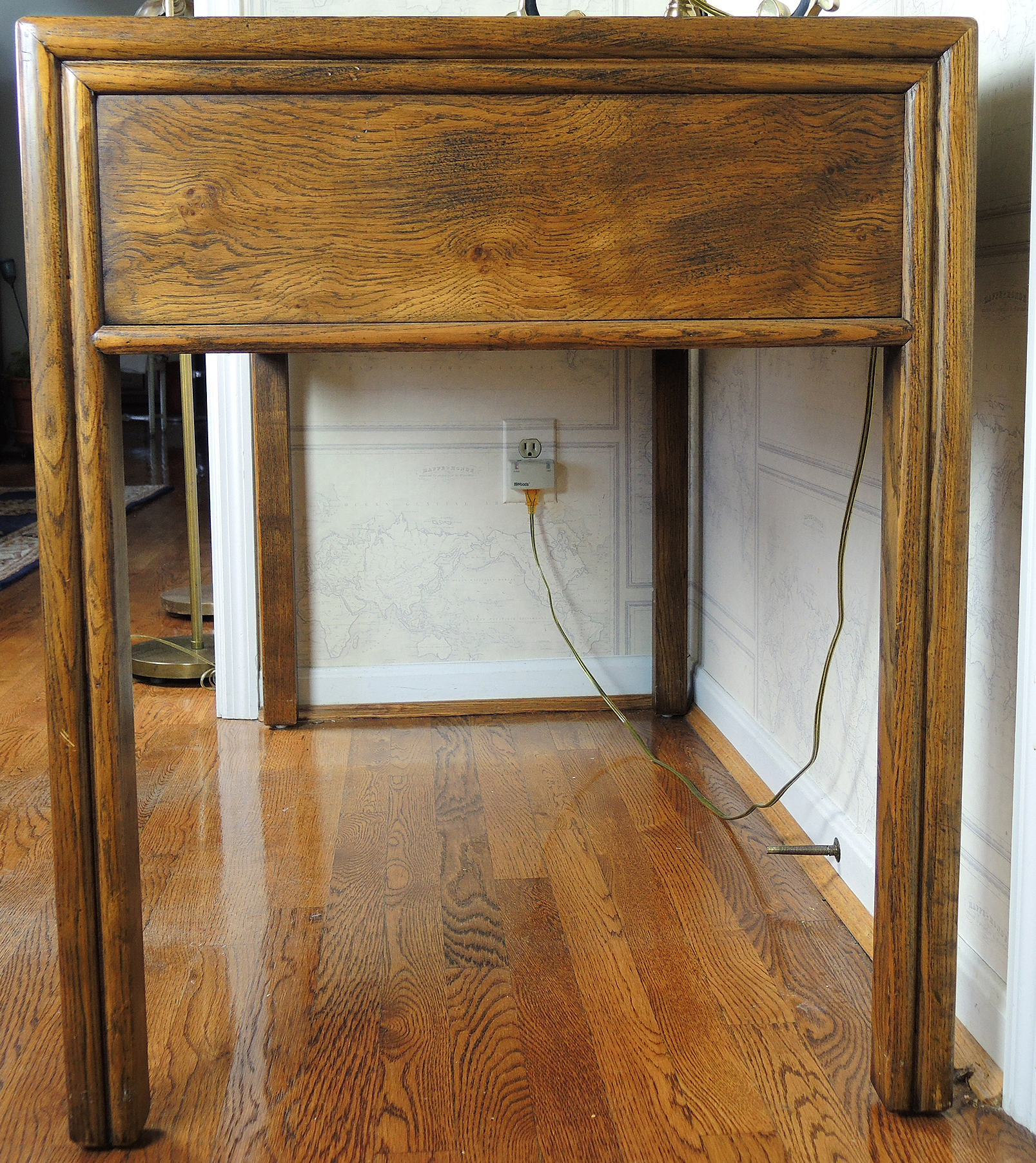 Henredon "Artefacts" Oak Campaign Desk