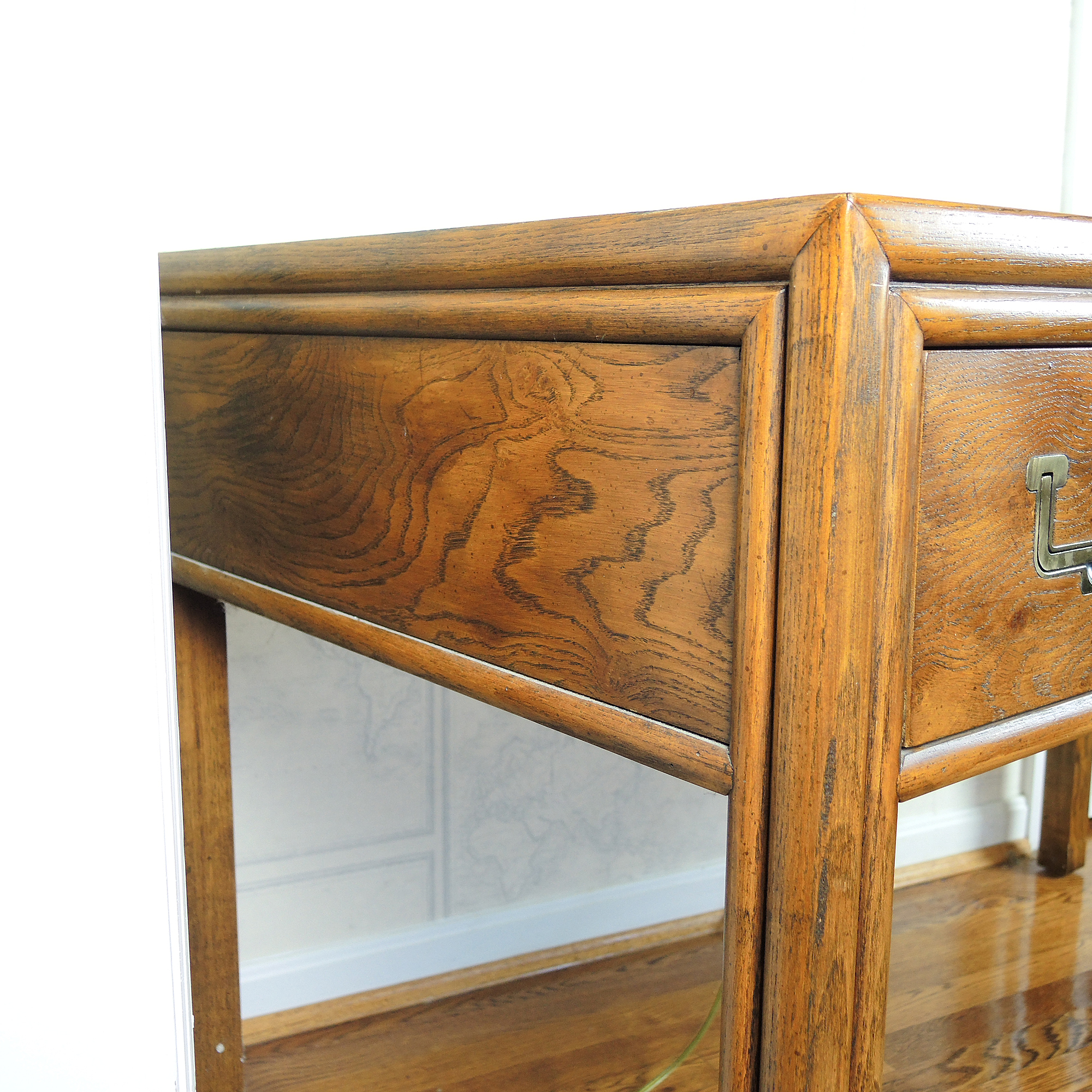 Henredon "Artefacts" Oak Campaign Desk