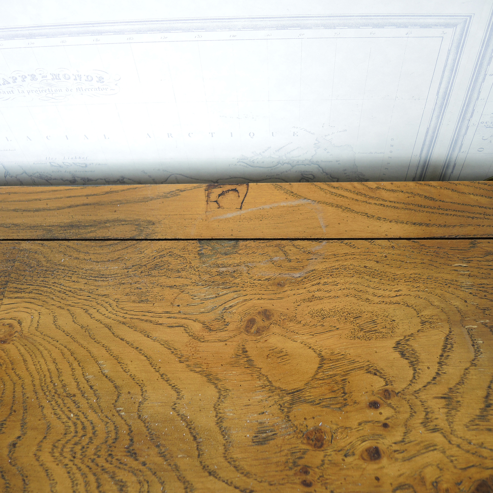 Henredon "Artefacts" Oak Campaign Desk