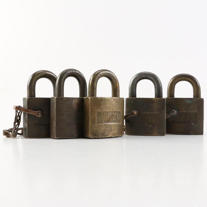 Collection of Vintage Sargent Padlocks