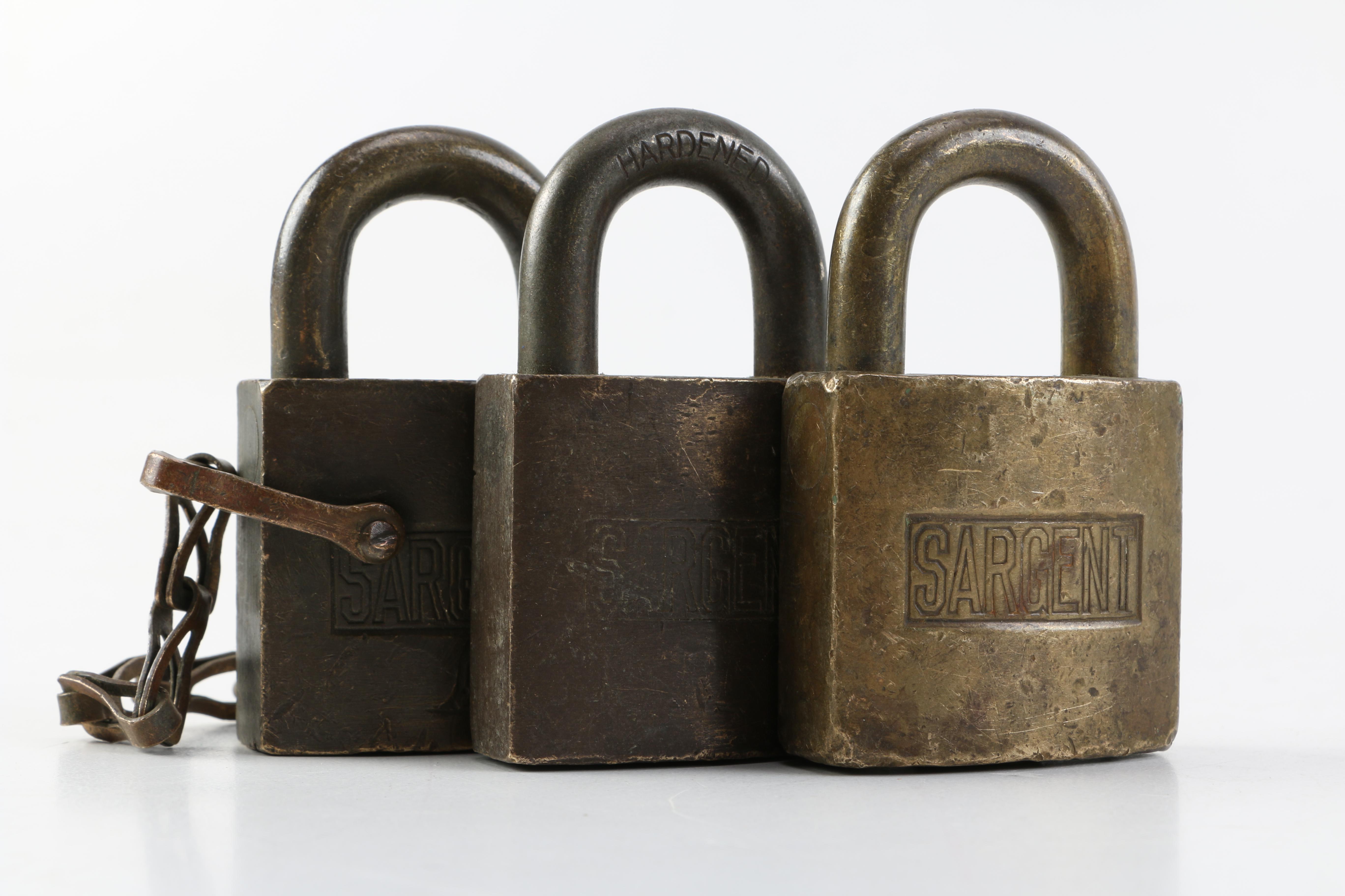 Collection of Vintage Sargent Padlocks