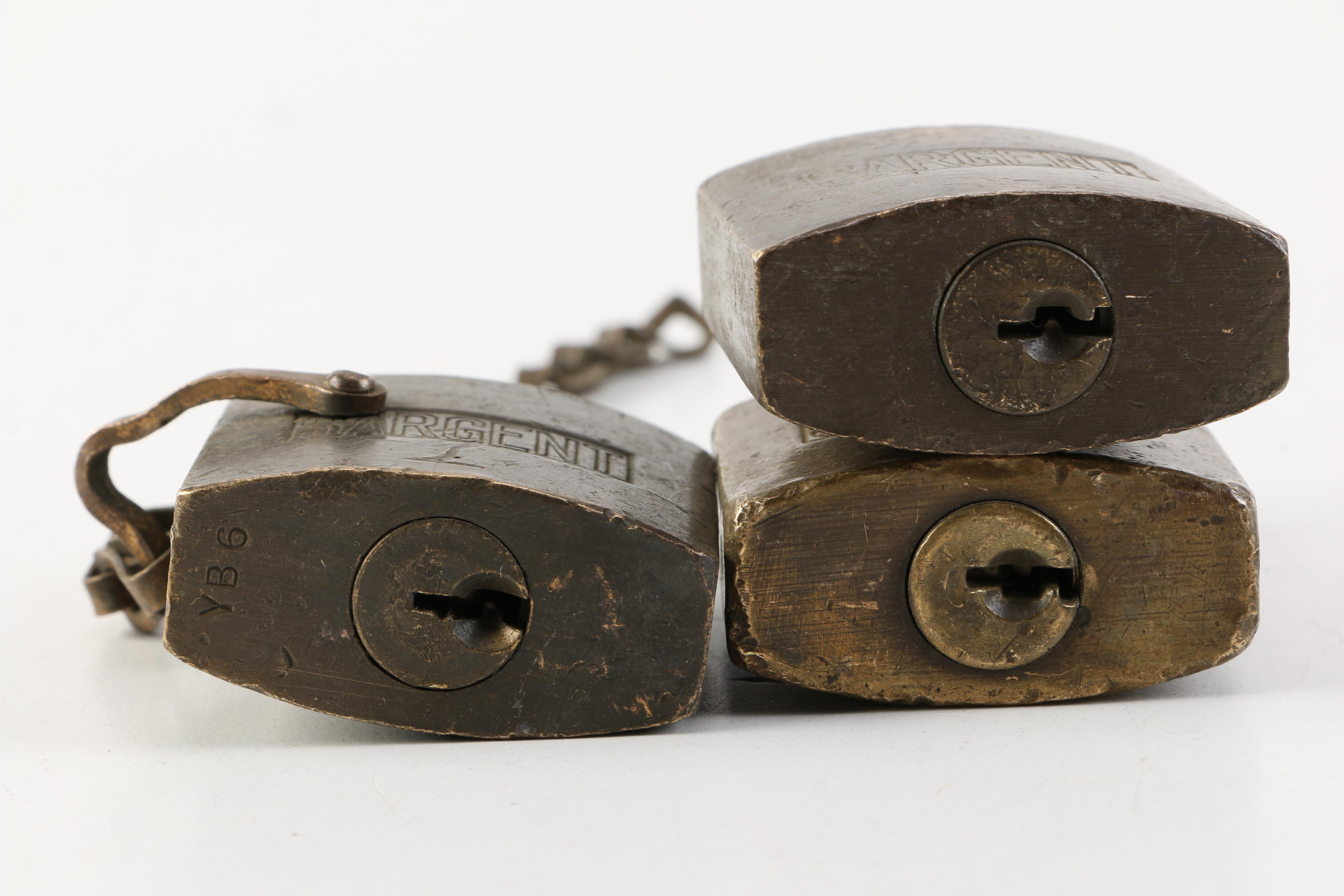 Collection of Vintage Sargent Padlocks