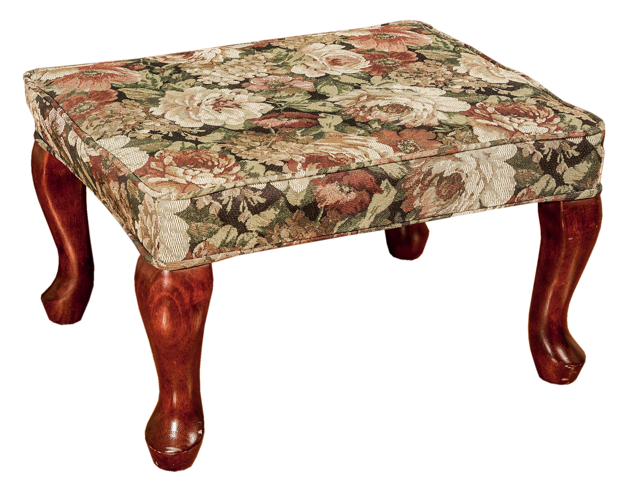 Wingback Chair and Ottoman with Floral Print by Best