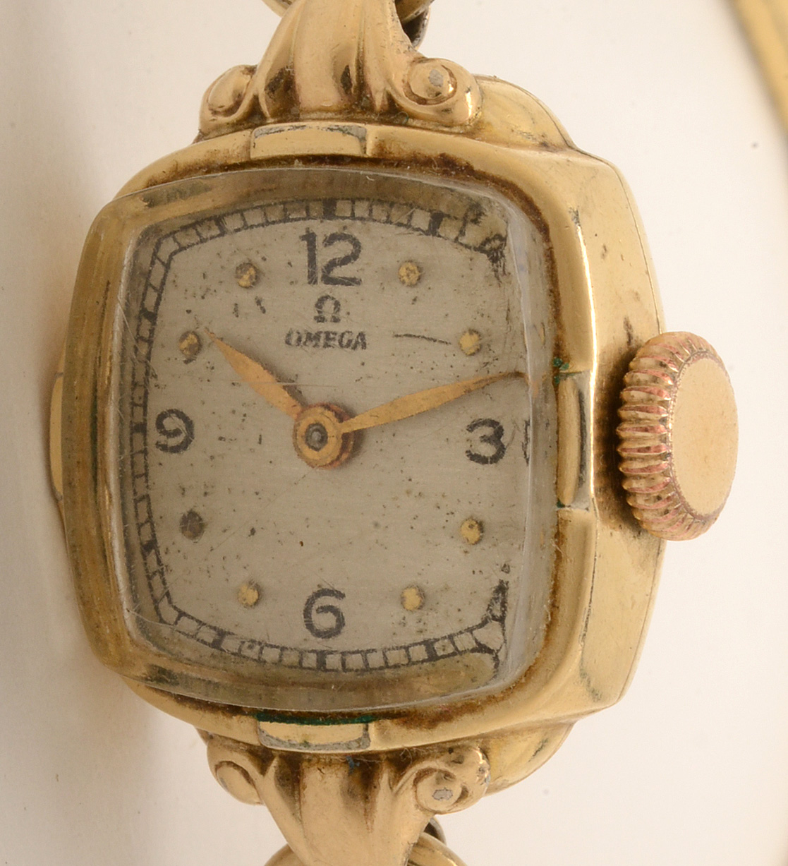 Vintage Omega Watch with Square Face