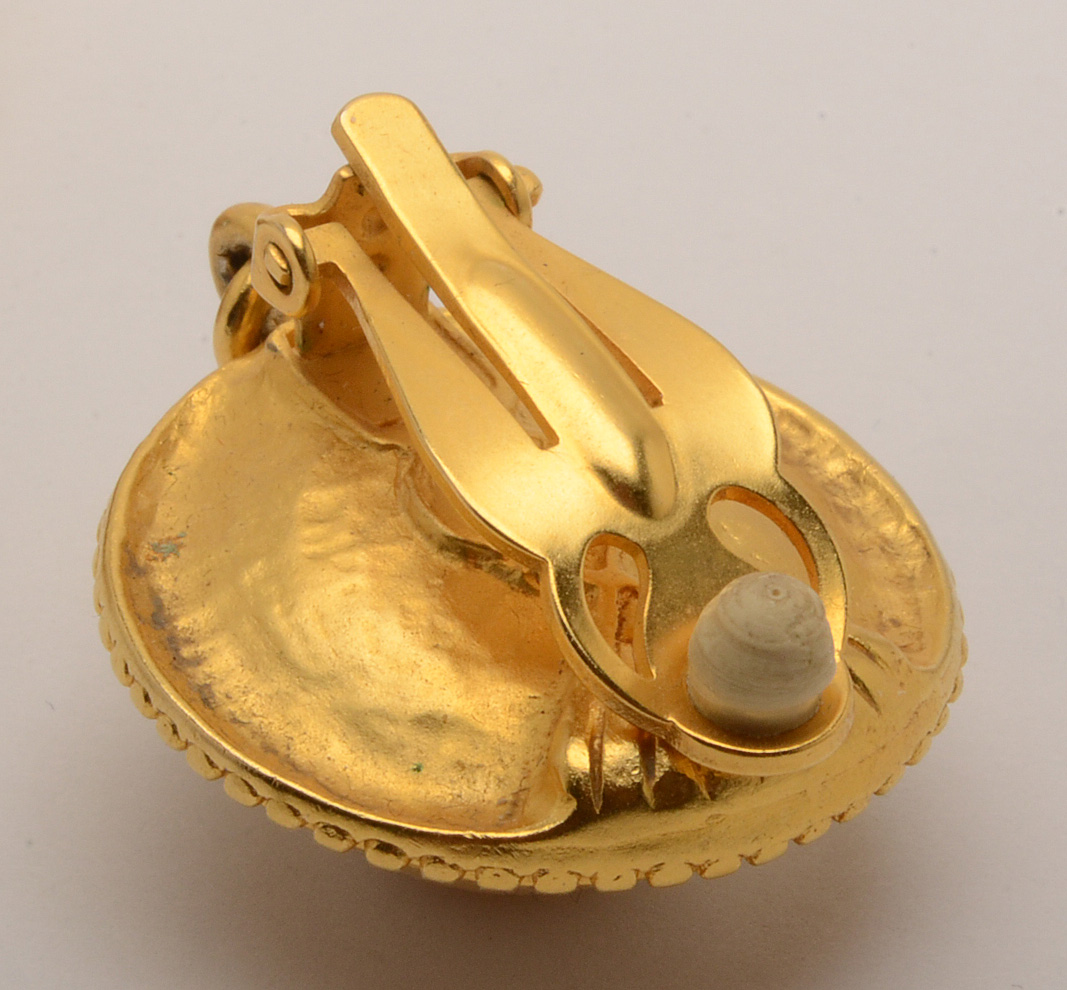 Karl Lagerfield Costume Earrings, and Cultured Pearl Earrings with 14K Elements