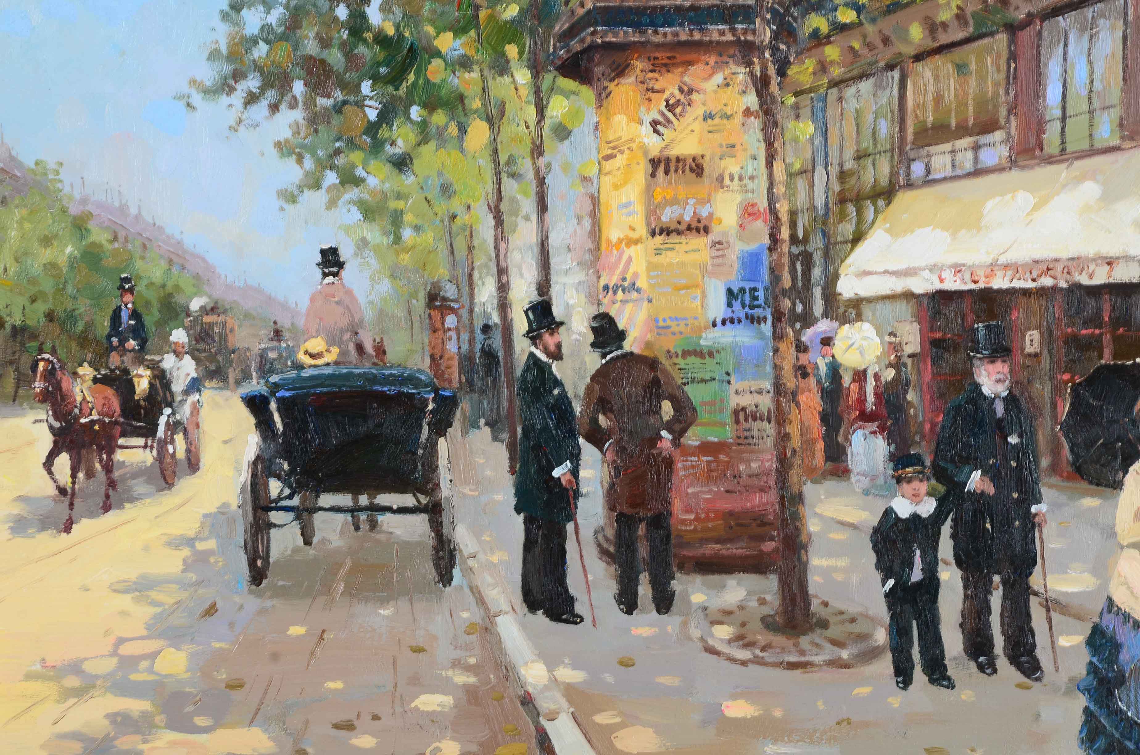 Caramago Oil Painting of Victorian Street Scene