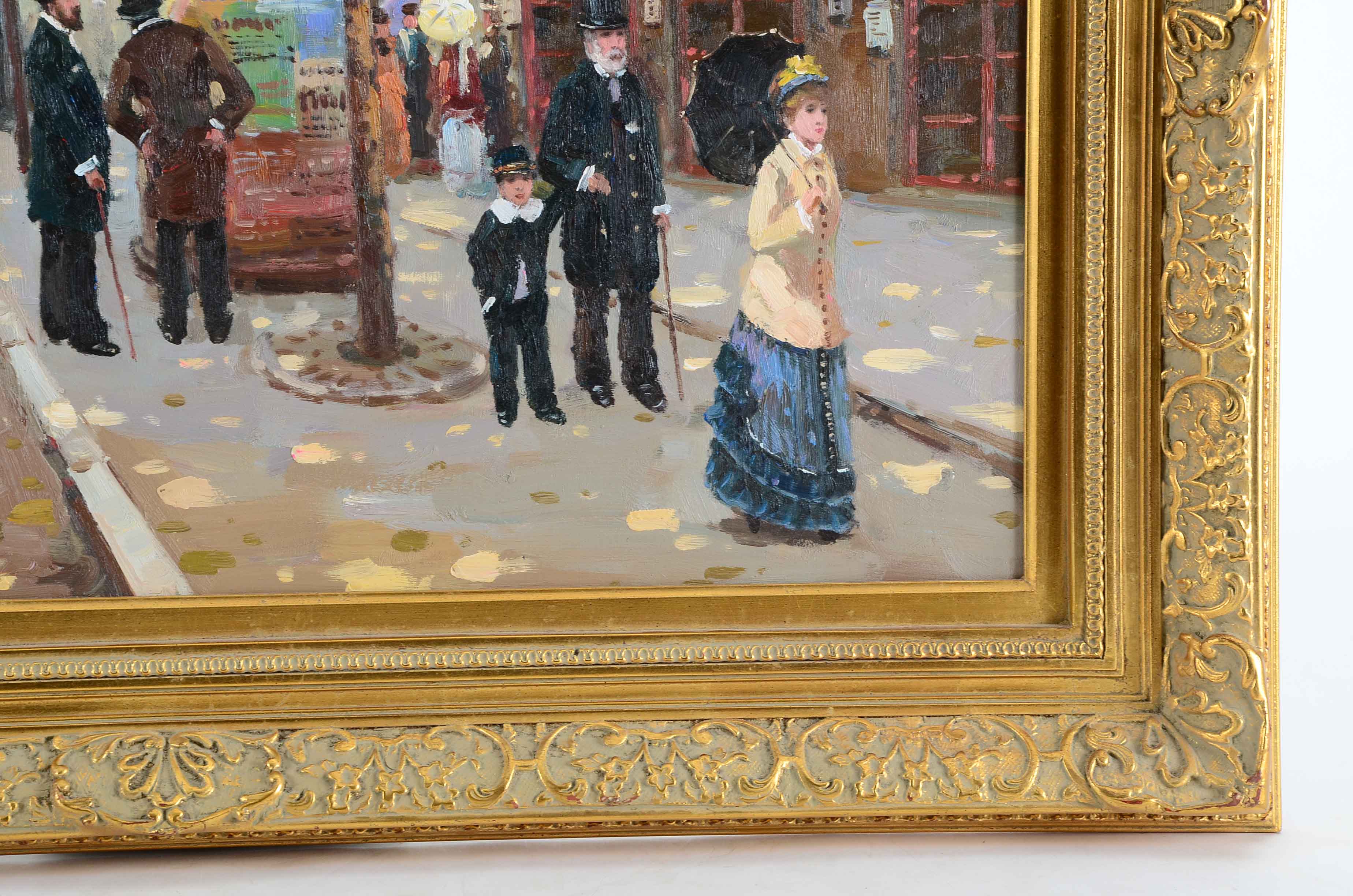 Caramago Oil Painting of Victorian Street Scene