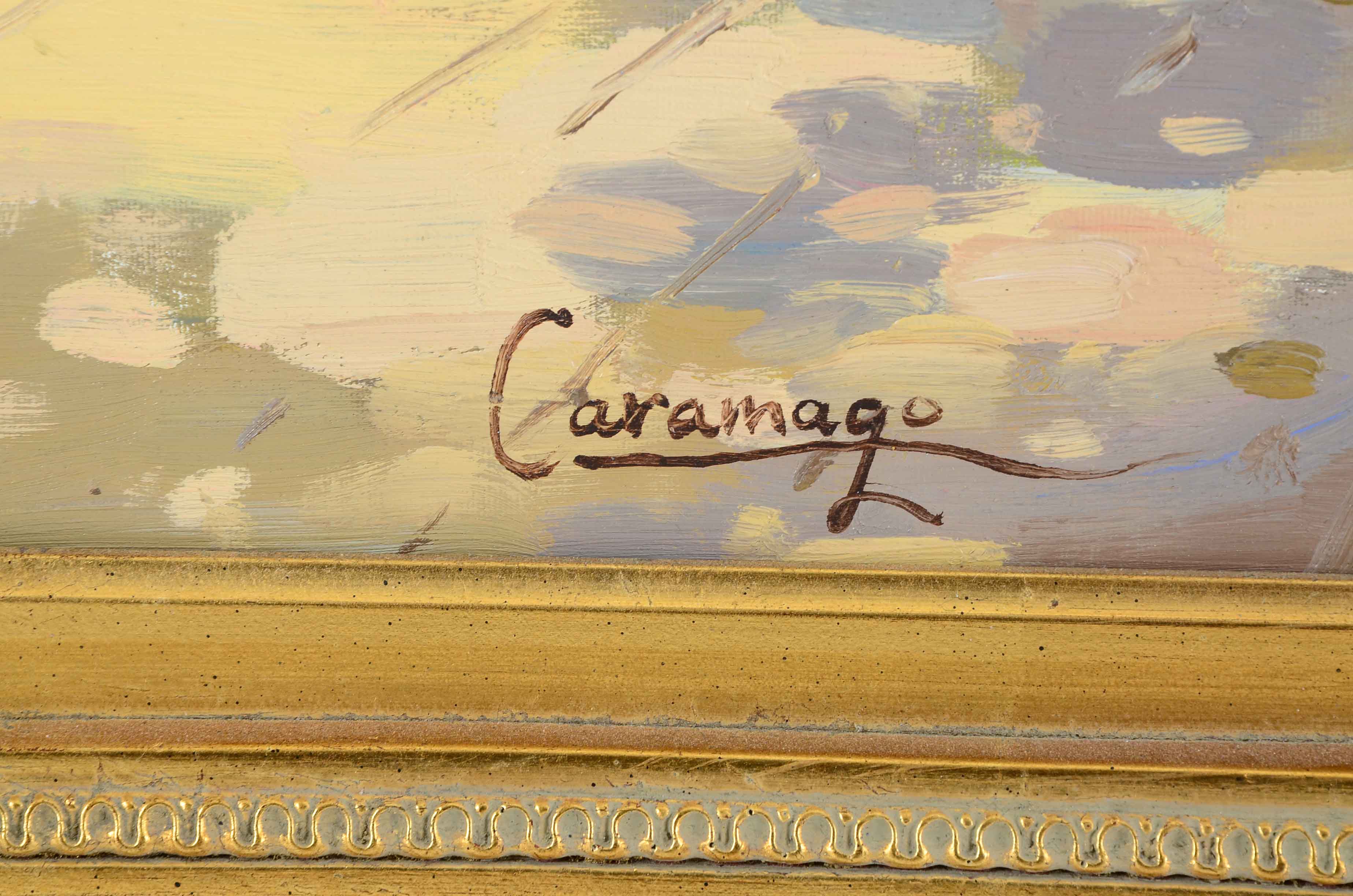 Caramago Oil Painting of Victorian Street Scene