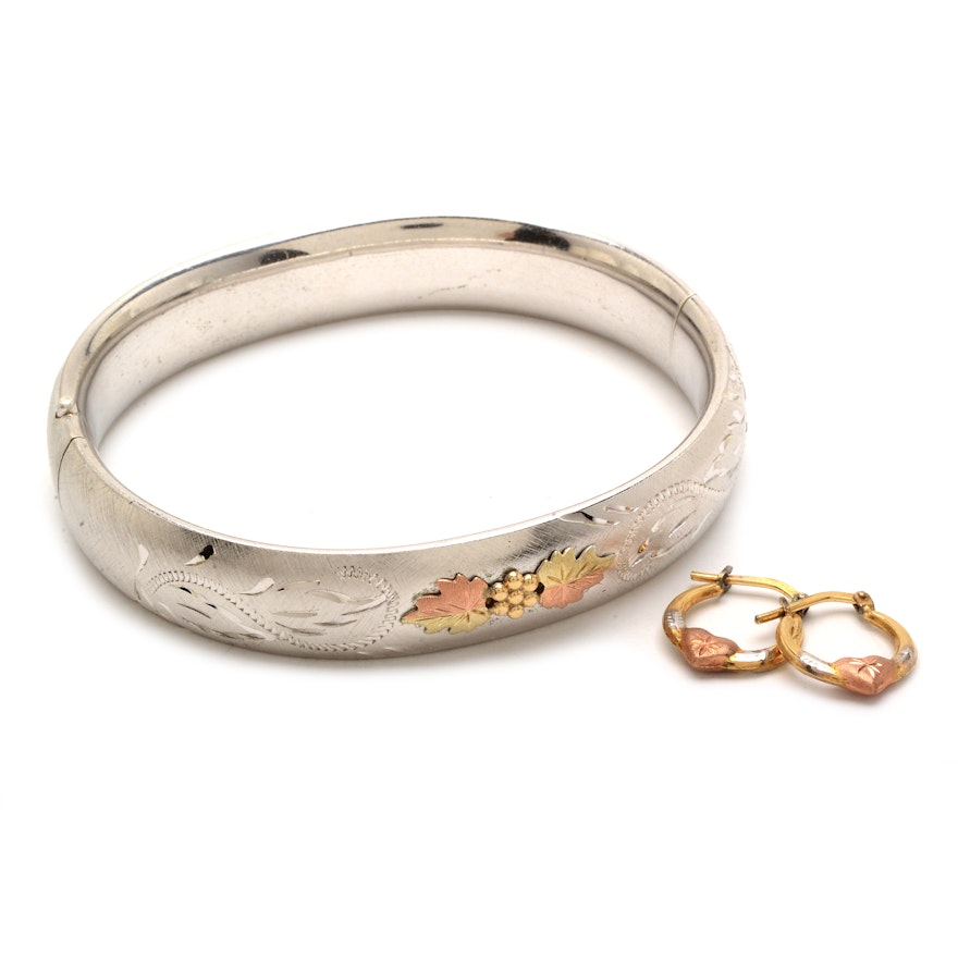 Vintage Sterling Silver Jewelry with Gold Accents from Carl Art and Mom Jordan