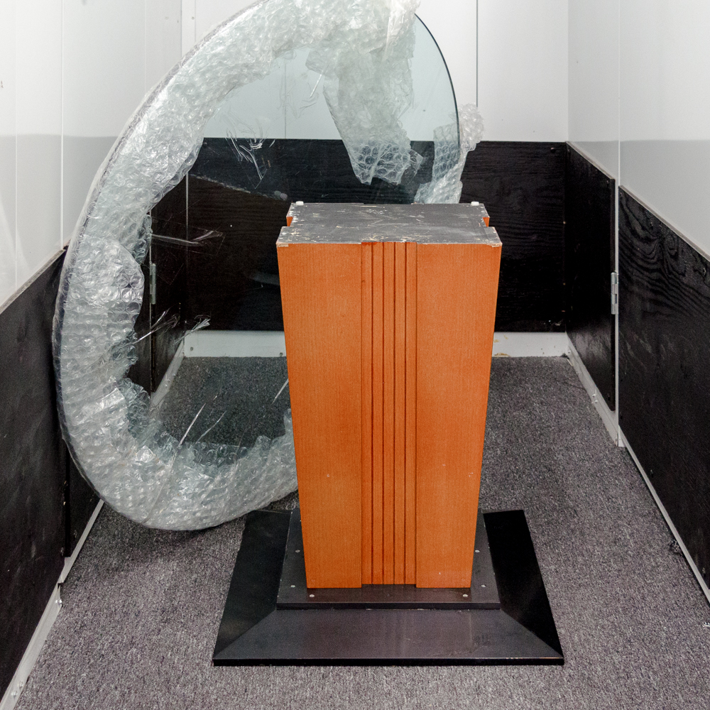 Modern Glass Top Side Table