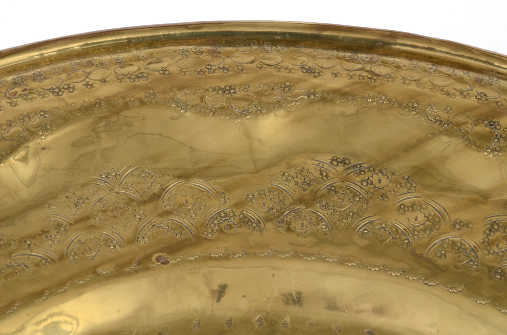 Vintage Brass Tray Table