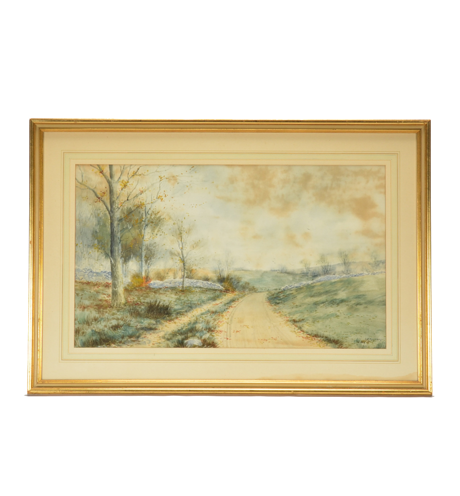 C.R. Raymond Original Watercolor Landscape Painting
