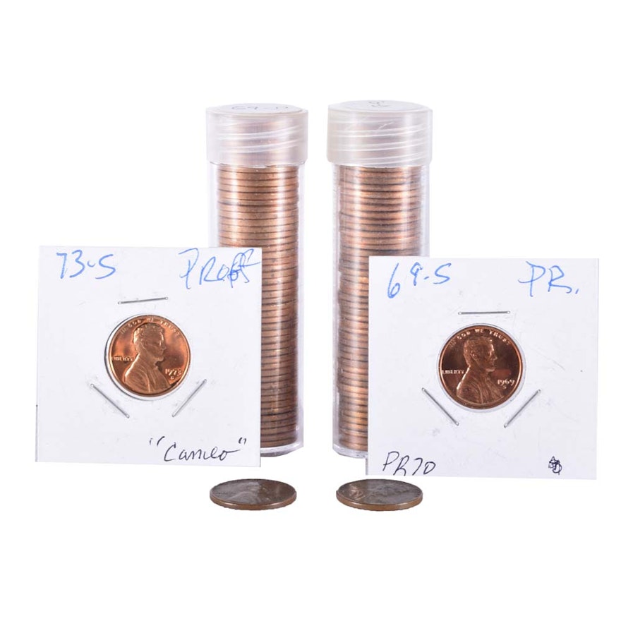 Lincoln Penny Collection Featuring 1969-S and 1970-S Proofs