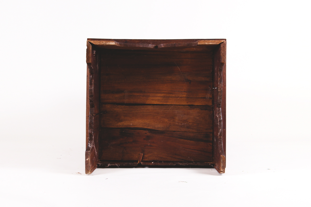 Pyramid Shaped Wooden End Table