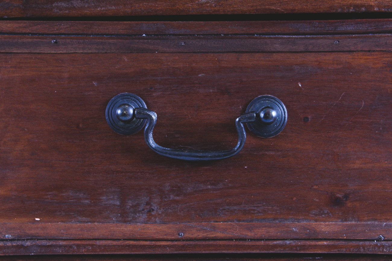 Pyramid Shaped Wooden End Table