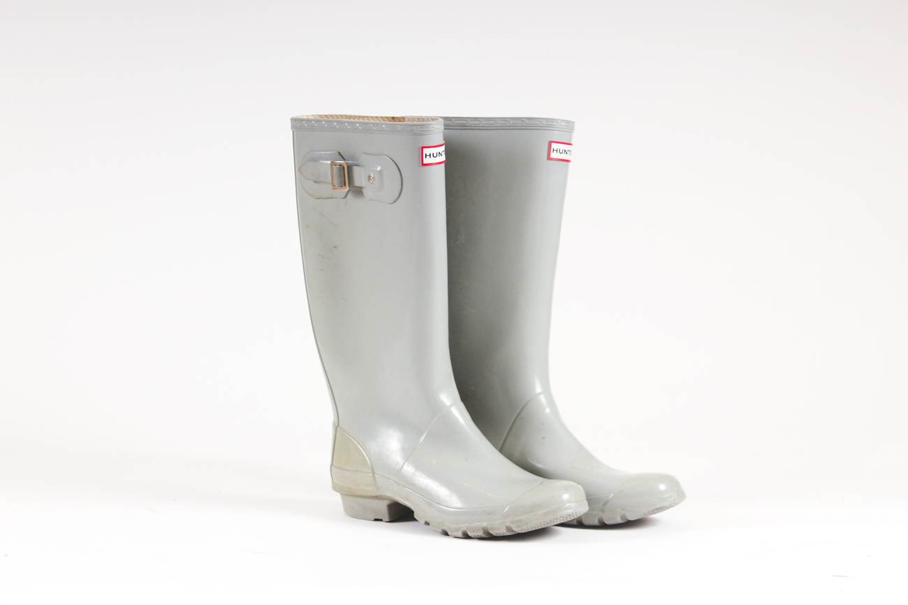 Gray Hunter "Huntress Gloss" Rain Boots