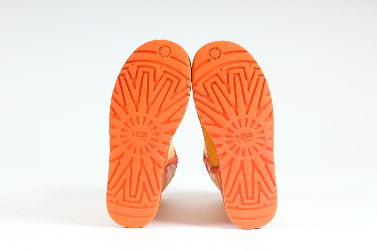 UGG Australia Orange Classic Short Sparkle Boots