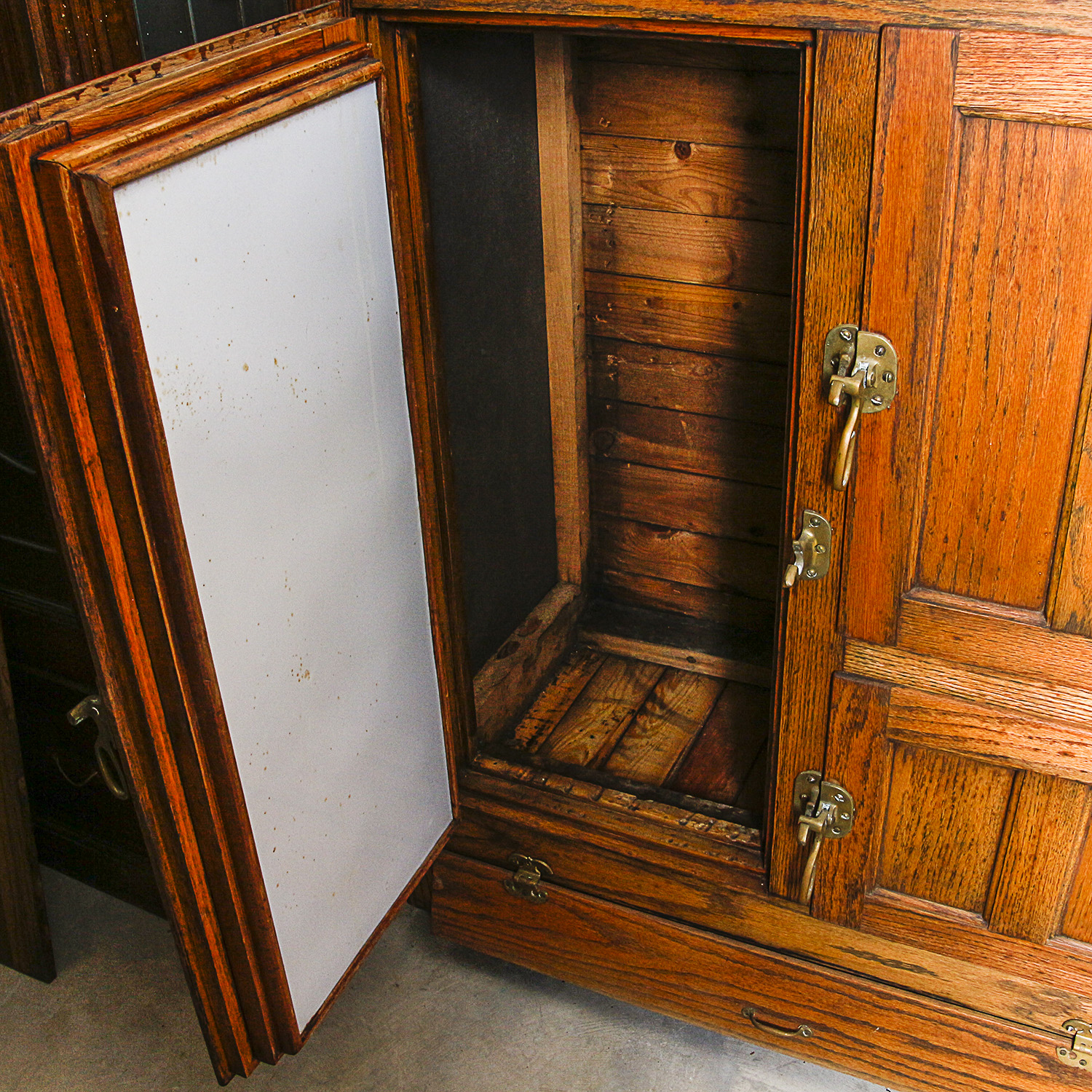 Antique Oak Ice Box