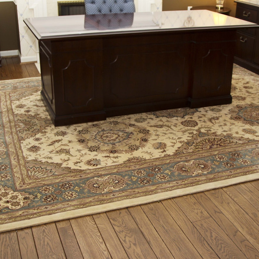 Large Tufted Persian-Style Area Rug