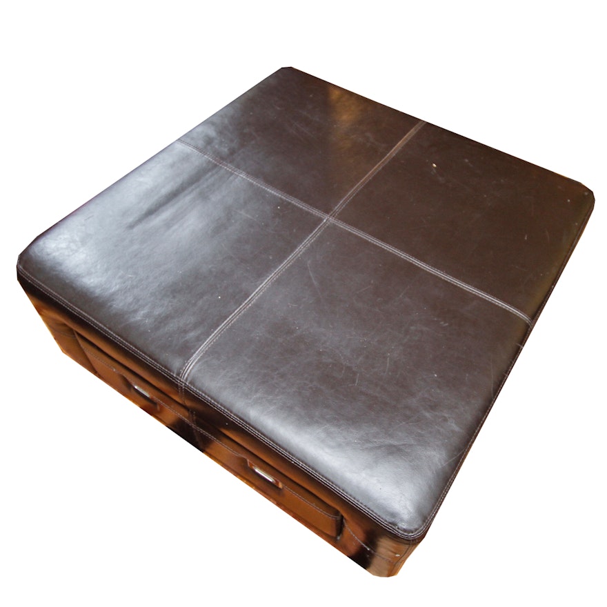 Leather Storage Coffee Table