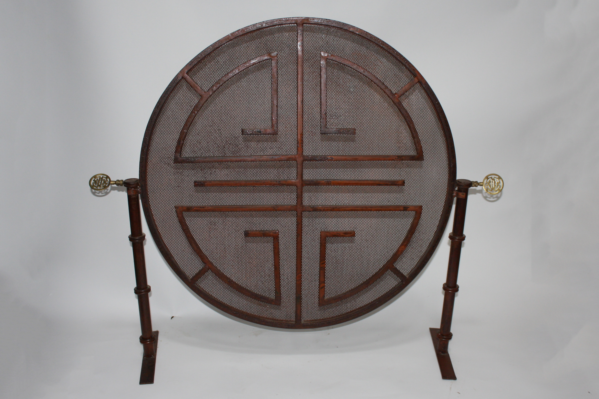 Vintage Shou Style Fireplace Screen