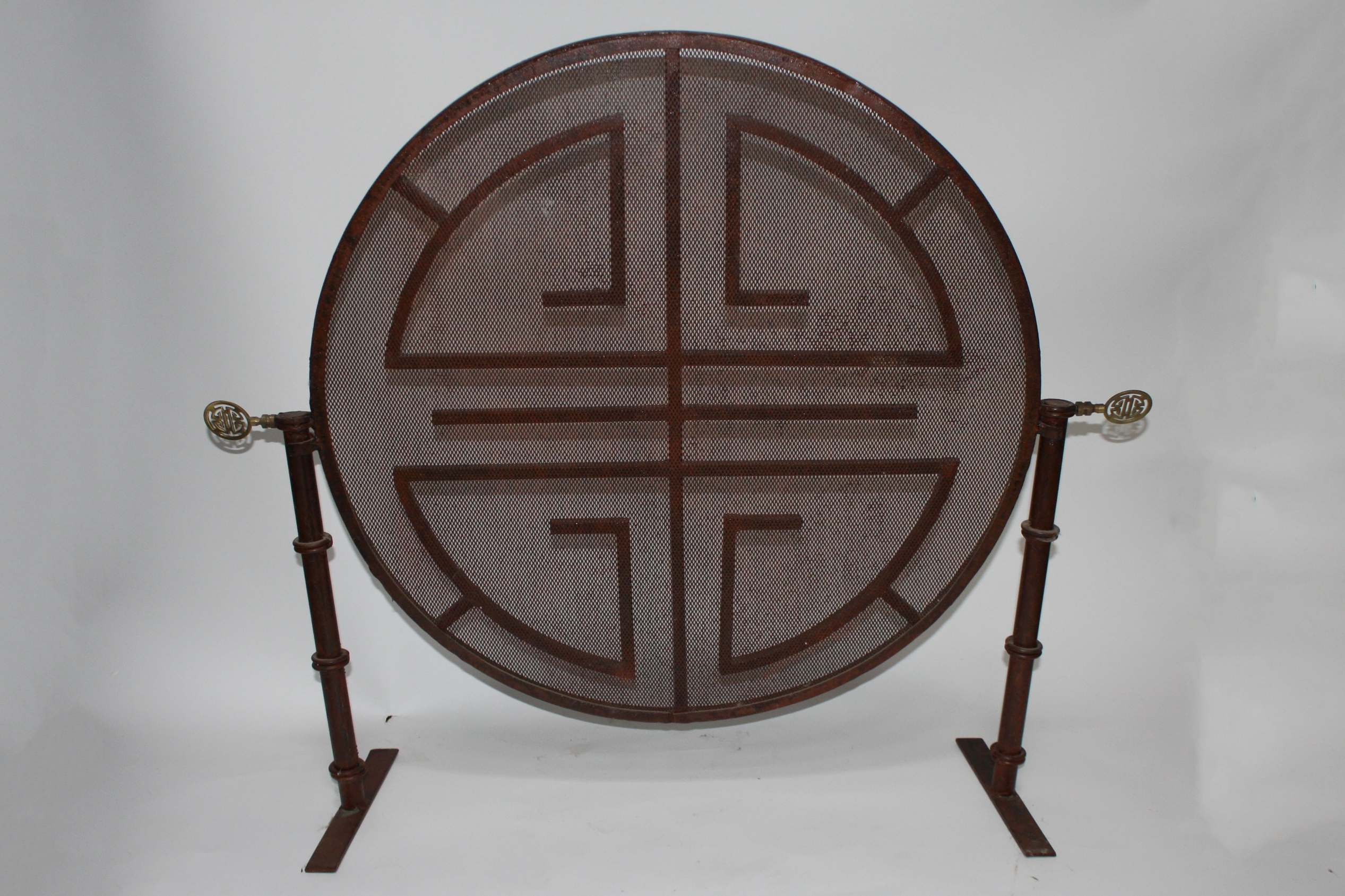 Vintage Shou Style Fireplace Screen