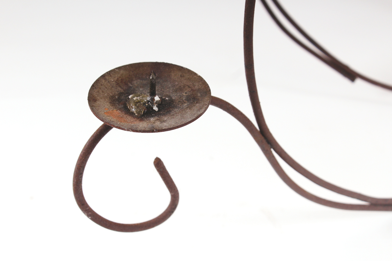 Wrought Iron Candle Chandelier