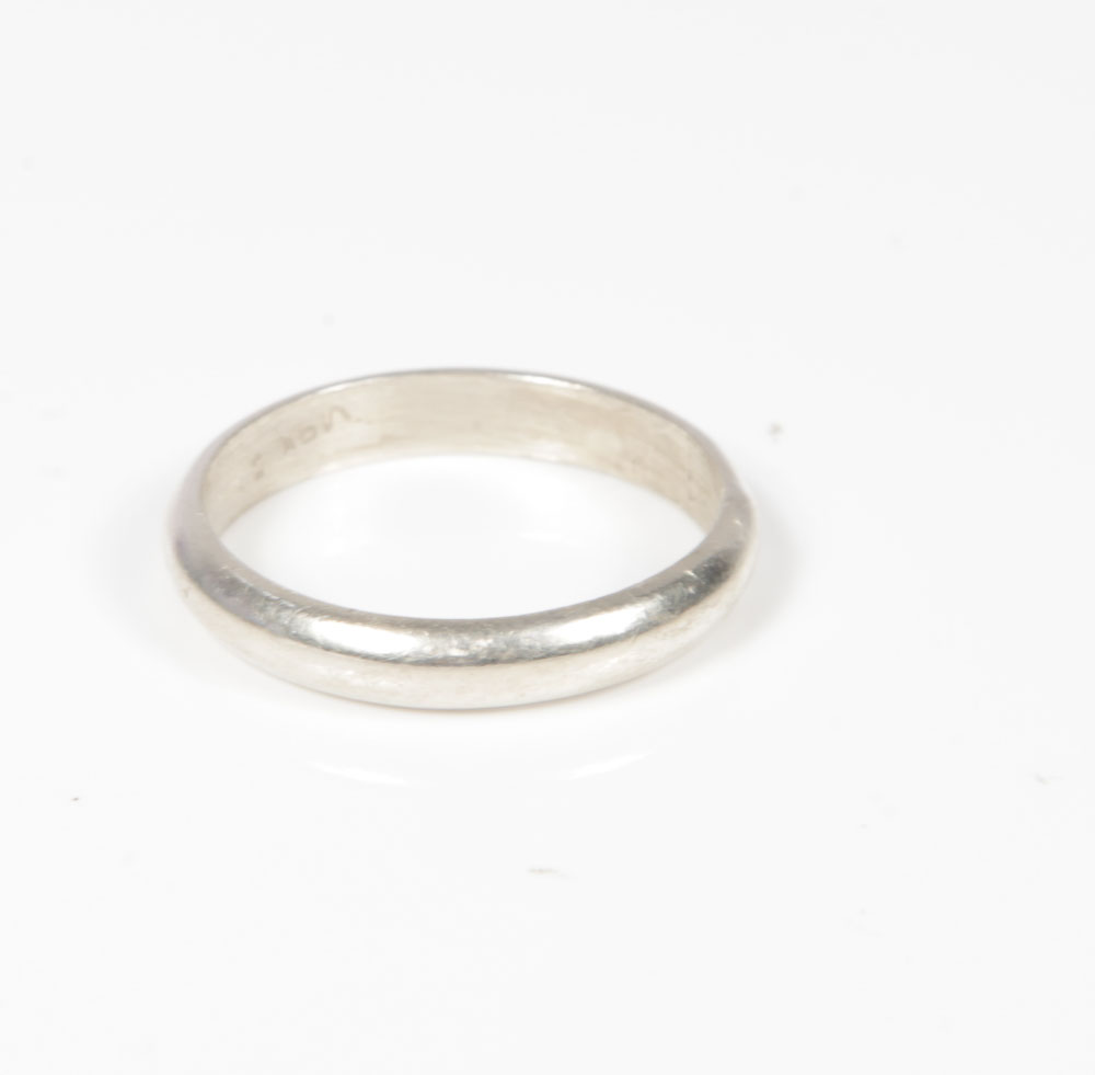 Mexican Sterling Silver Rope Barrel Ring with Men's Sterling Rings