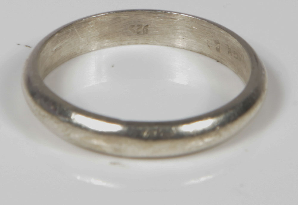 Mexican Sterling Silver Rope Barrel Ring with Men's Sterling Rings