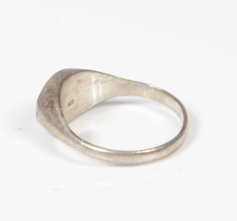 Mexican Sterling Silver Rope Barrel Ring with Men's Sterling Rings