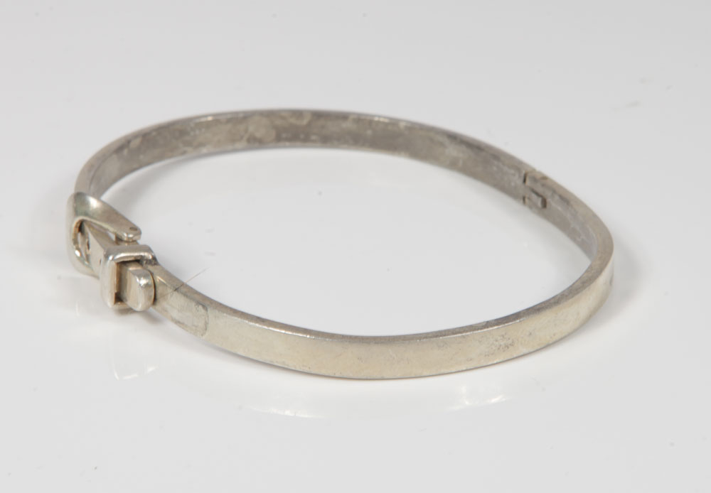 Mexican Sterling Silver Bangle and Cuff Bracelets Featuring Taxco