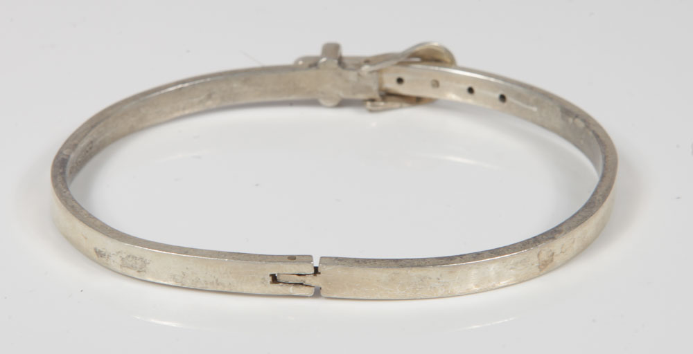 Mexican Sterling Silver Bangle and Cuff Bracelets Featuring Taxco