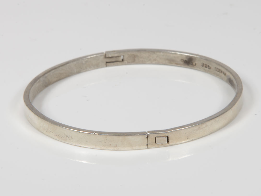 Mexican Sterling Silver Bangle and Cuff Bracelets Featuring Taxco