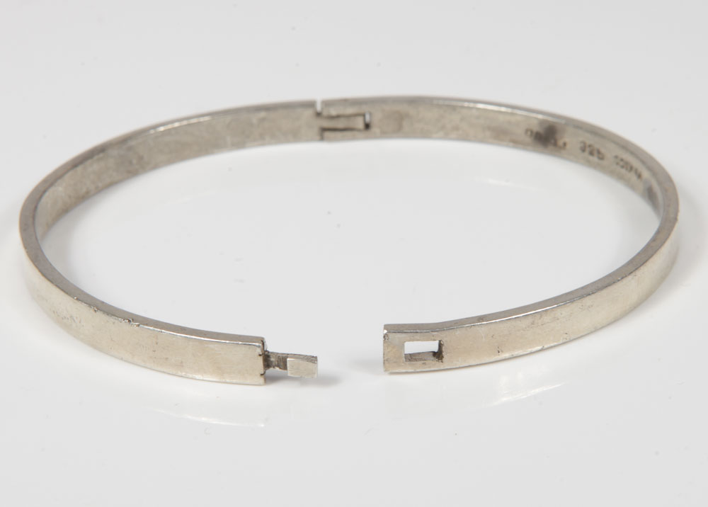 Mexican Sterling Silver Bangle and Cuff Bracelets Featuring Taxco