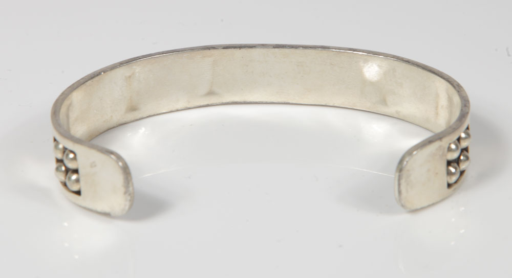 Mexican Sterling Silver Bangle and Cuff Bracelets Featuring Taxco