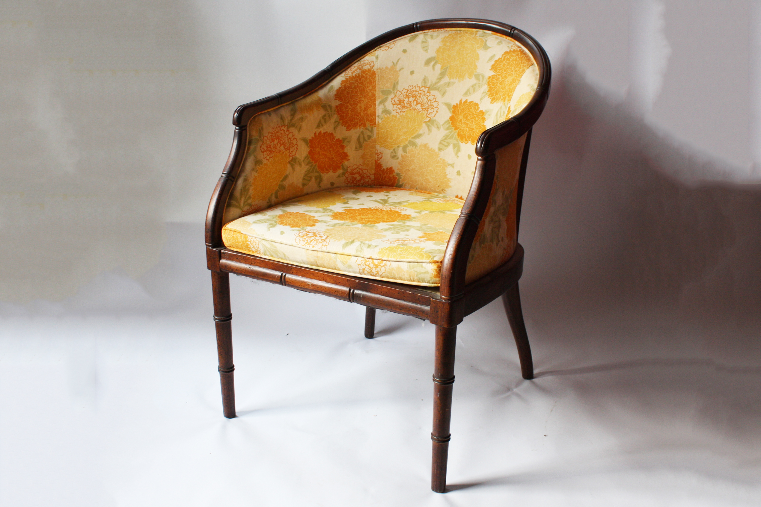 Vintage Barrel Back Side Chair | EBTH