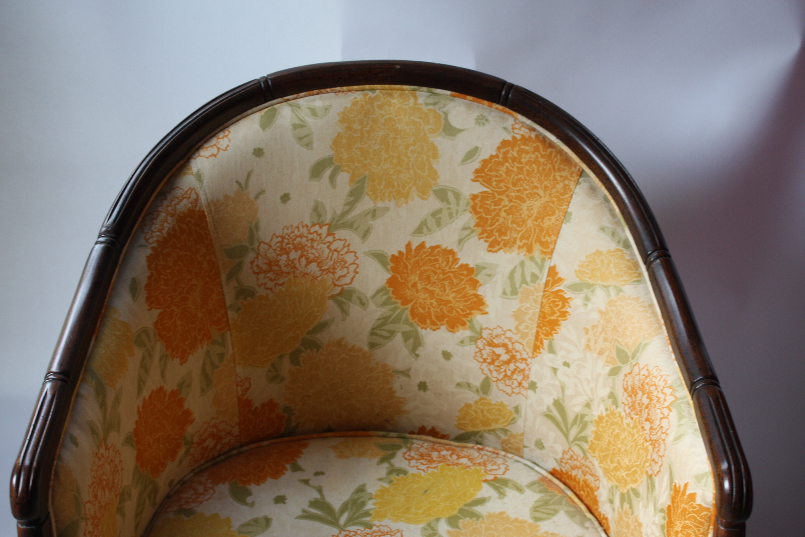 Vintage Barrel Back Side Chair