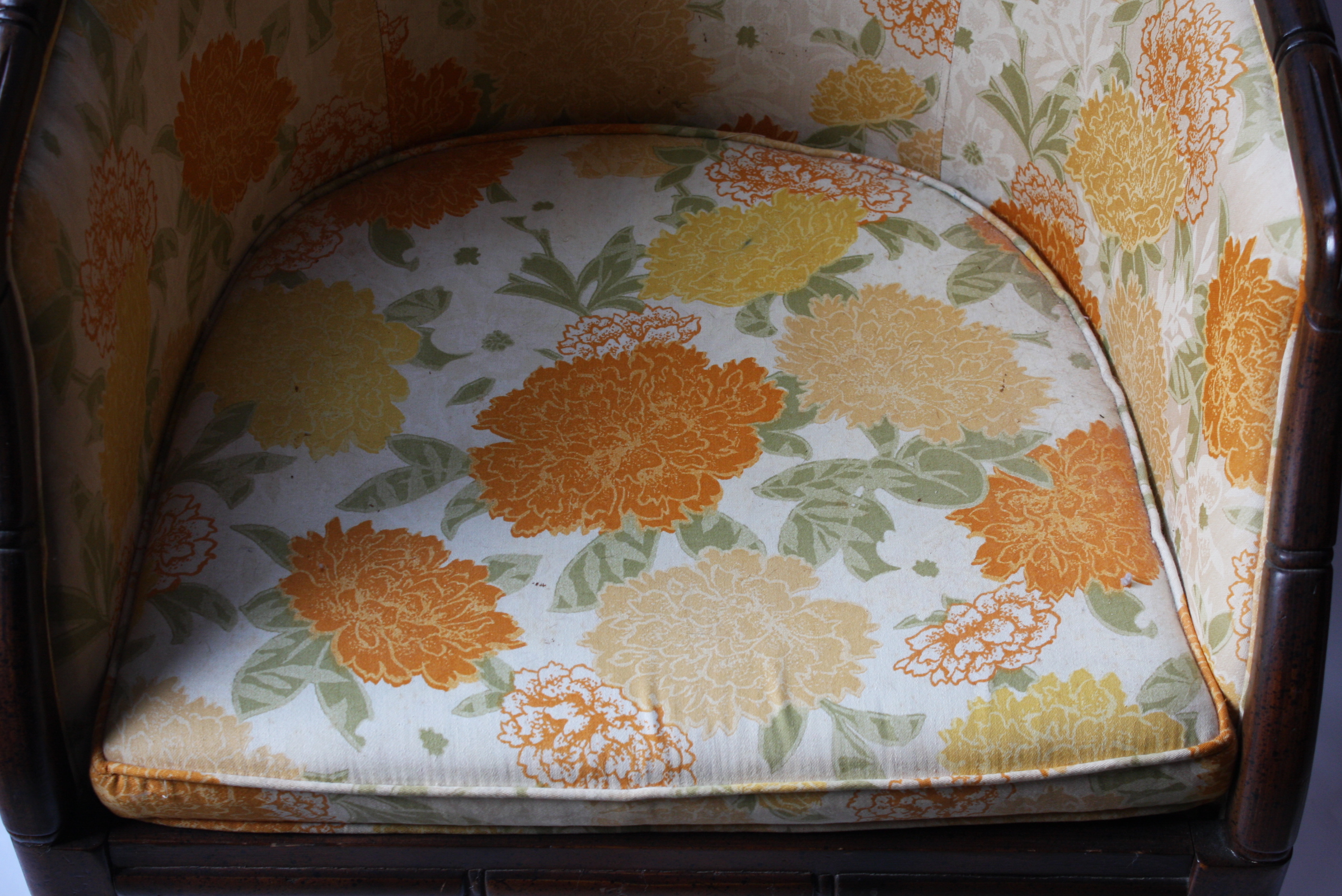 Vintage Barrel Back Side Chair