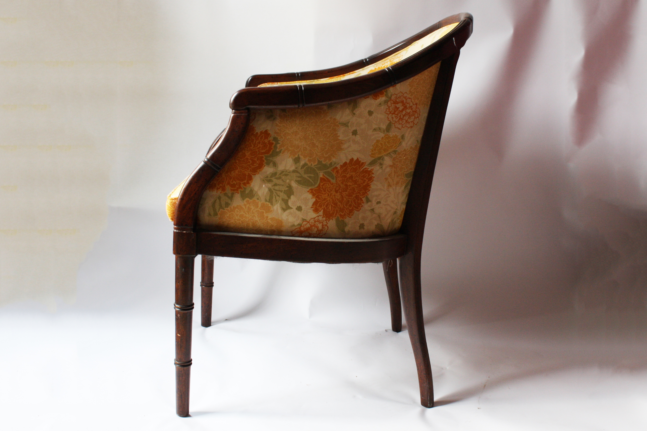 Vintage Barrel Back Side Chair